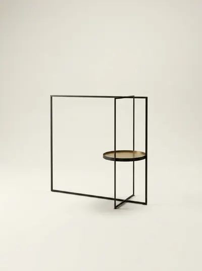 CAMEO clothes stand with side table