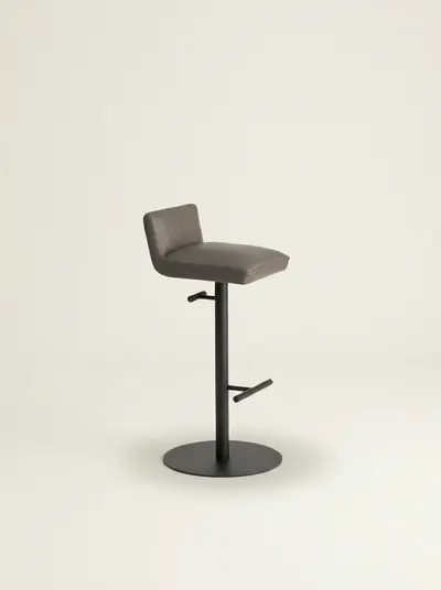 GREGORY leather bar stool