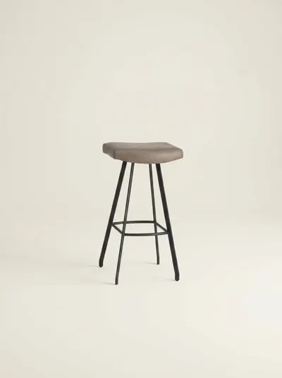 SIDNEY leather bar stool